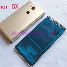 Полный полный корпус для huawei Honor 5X X5 GR5 ЖК передняя рамка+ задняя крышка батареи запасные части