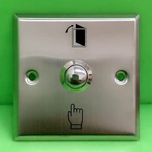 10 шт. металлическая кнопка выхода высокого качества NO/COM для дверного замка из нержавеющей стали кнопка на выход