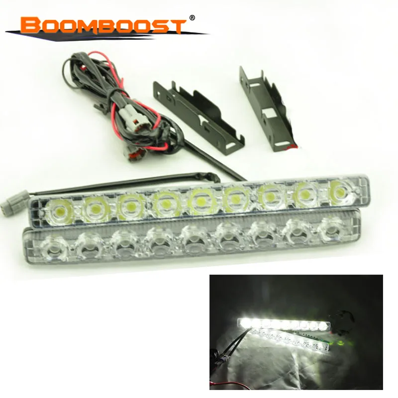 high quality 2x 9 LED Universal Car DRL Fog Driving Lamp Daylight