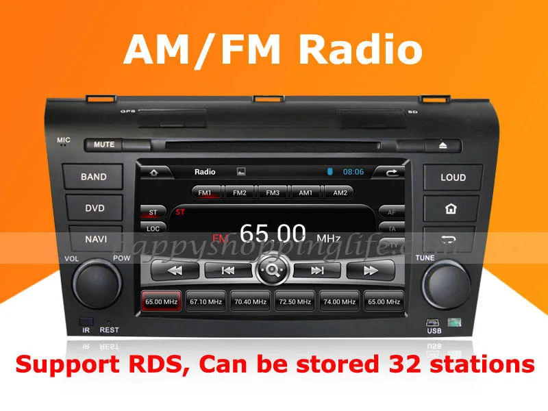 Android 7 1 автомобильный dvd плеер для Mazda 3 2004 2009 Авторадио Стерео gps навигация Wifi