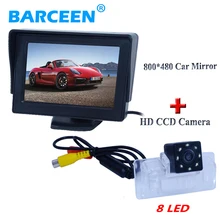 8 led rainproof car parking camera rainproof with 4.3″ car monitor for Nissan Almera /TEANA / Sylphy Altima desktop