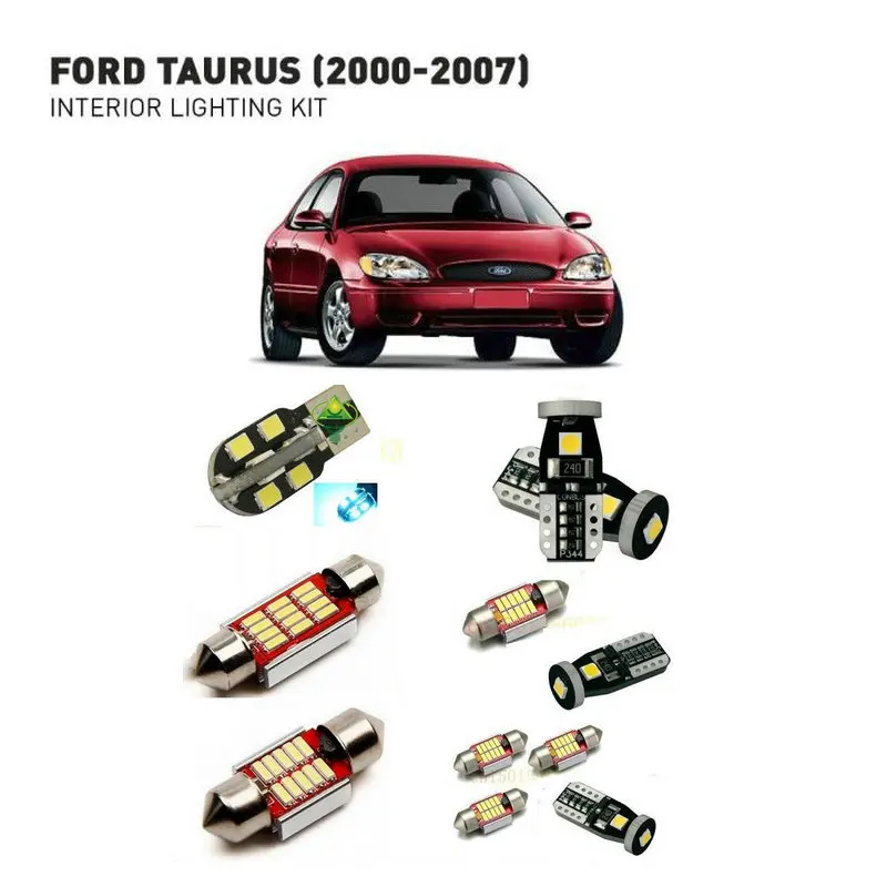 Светодиодные внутренние фары для Ford taurus 2000-2007 12 шт. светодиодные автомобилей