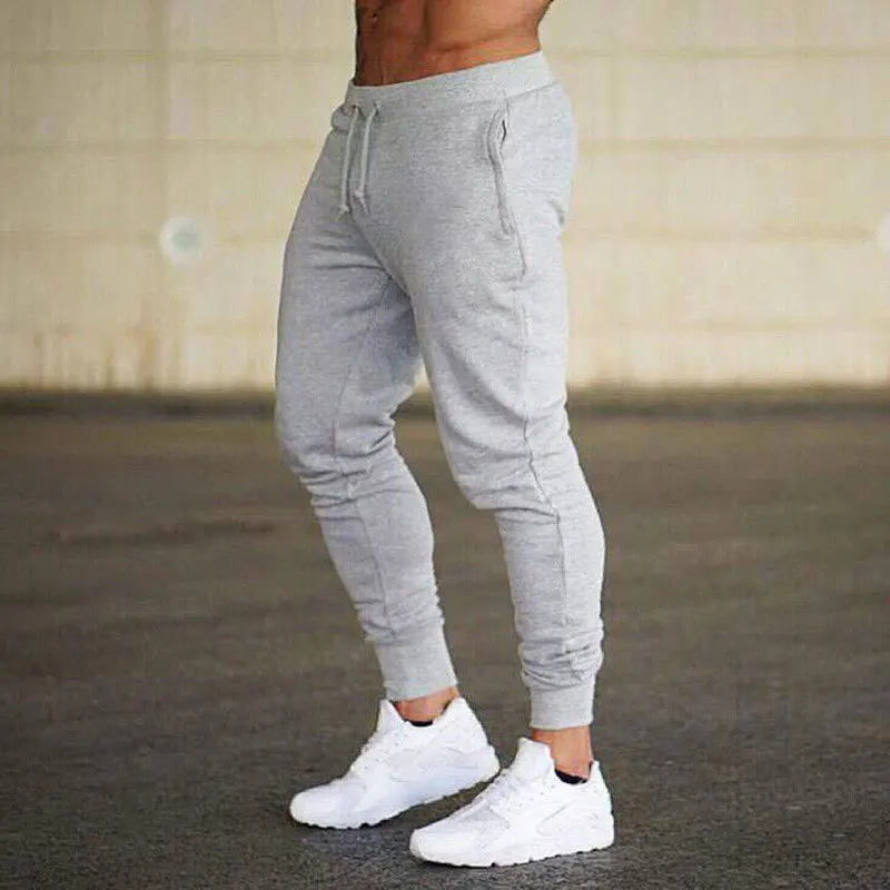 Tanie 2020 nowych mężczyzna biegaczy marki męskie spodnie dorywczo spodnie dresowe Jogger szary sklep