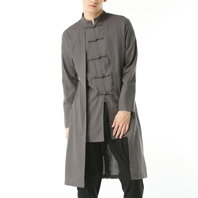 Шан Хай блузка традиционная китайская рубашка Китайский традиционный костюм мужской китайский Костюм Восточный халат TA023 - Цвет: 2