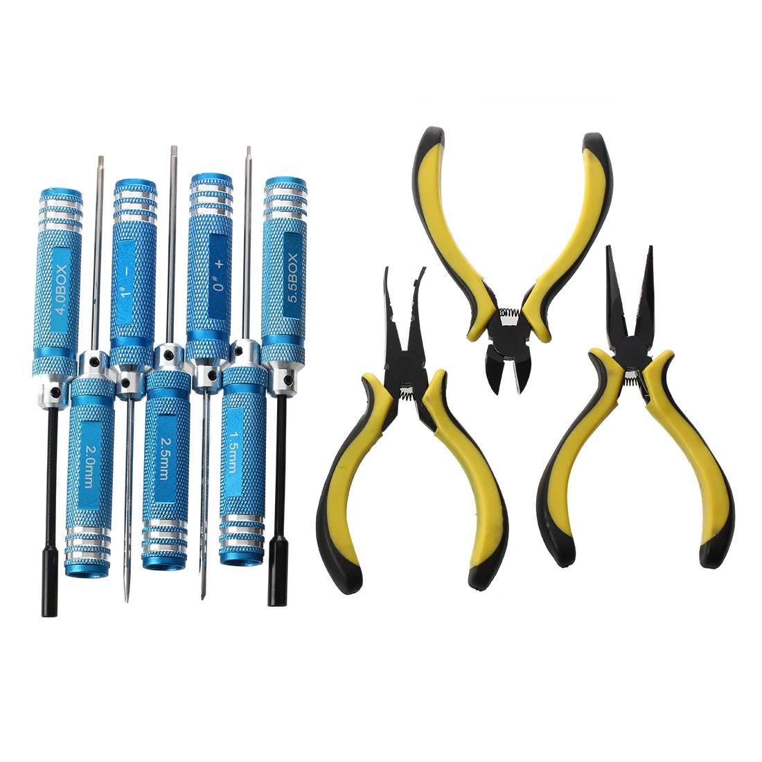 JFBL 10 in 1 RC Helicopter Screwdrivers Pliers Hex Repair Tool Setin