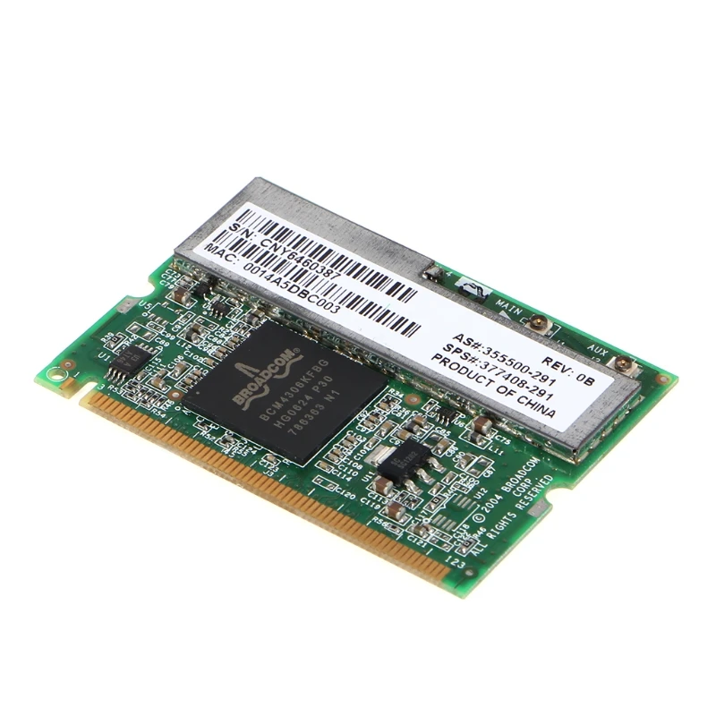 BroadCom BCM94306 BCM4306 мини PCI беспроводная WiFi карта 2,4 ГГц BCOM