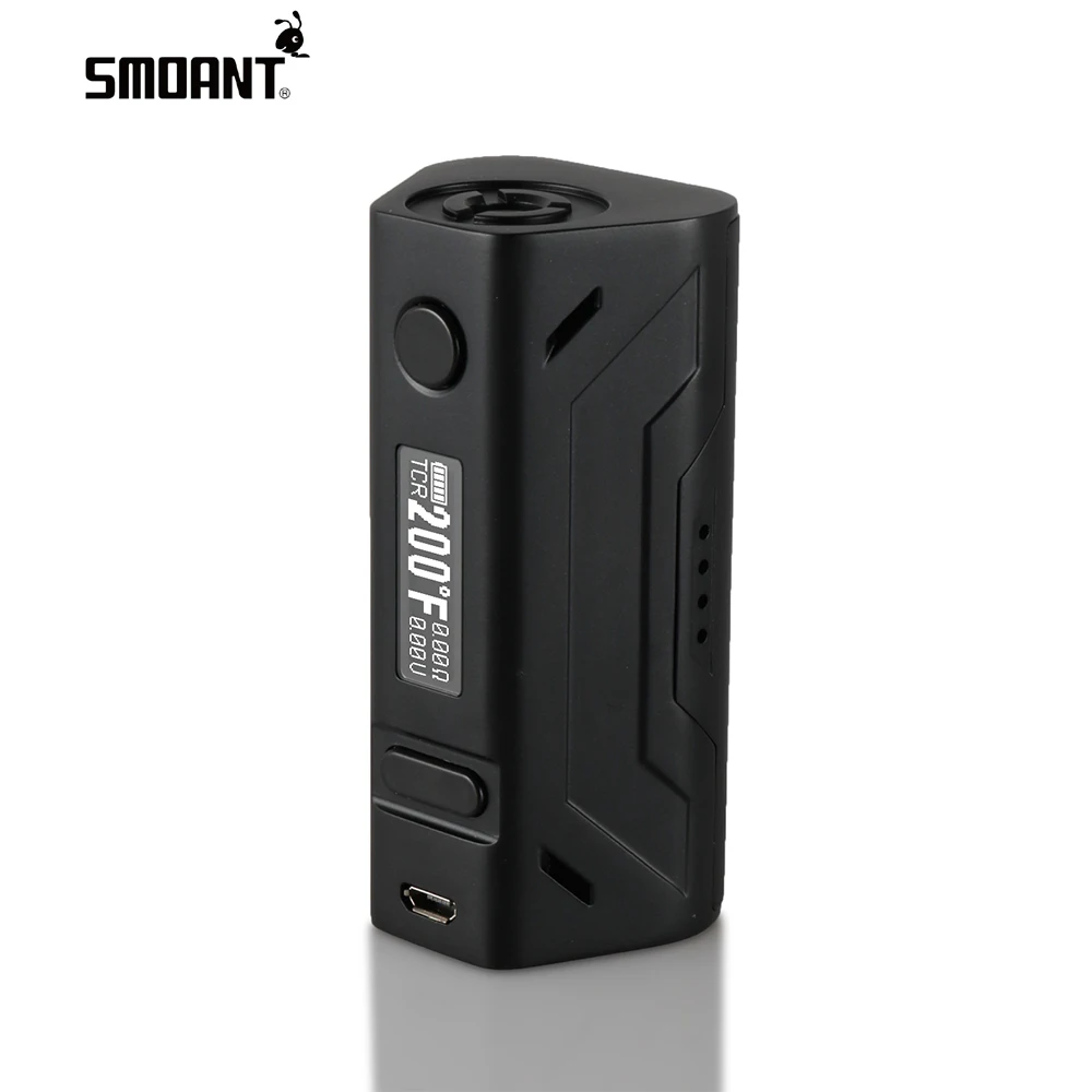 

Smoant Battlestar 200W TC Box Mod powered by dual 18650 battery Electronic cigarette vape mod box support NI200,TI,SS,TCR