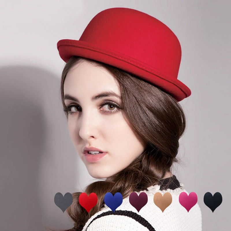 2015-Simple-Hat-For-Women-Pure-Color-Autumn-Winter-Hats-Lady-Homburg-BillycockMZ003