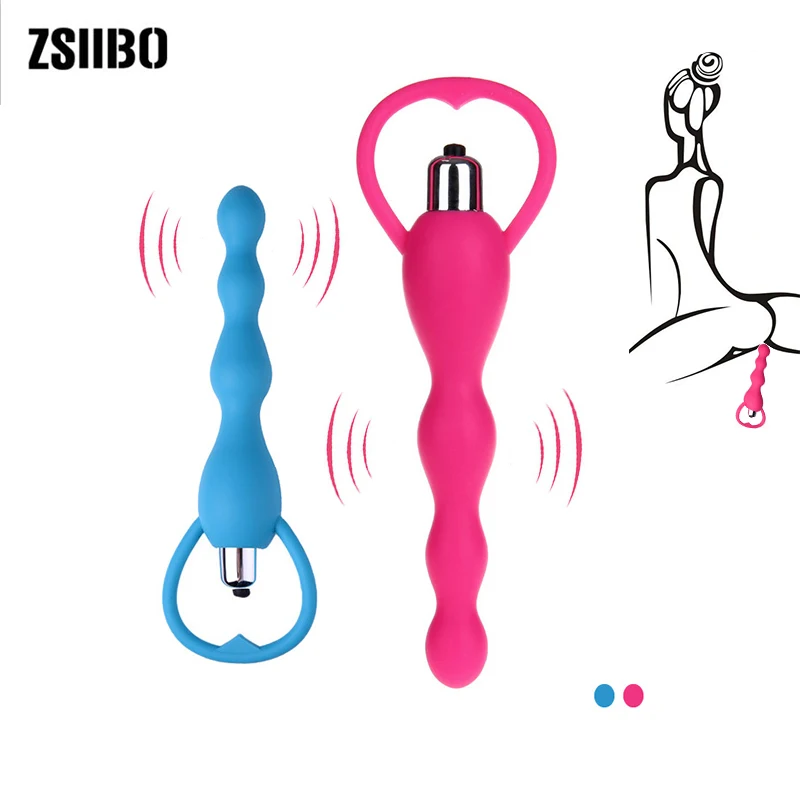 Silicone anal plug Vibrating stick female masturbation supplies  3 color options Stimulate G point and breast waterproof Sex toy