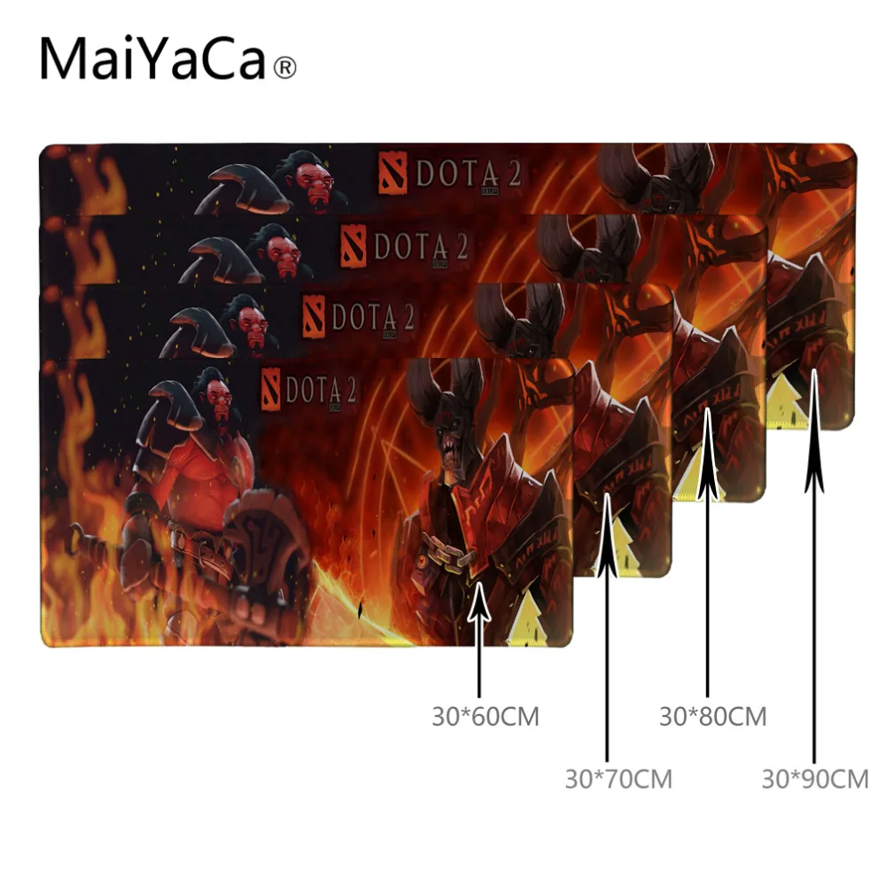 MaiYaCa Dota 2 коврик для мыши большой размер 600/700/800/900x300 коврик для мыши игровая версия фиксирующая кромка