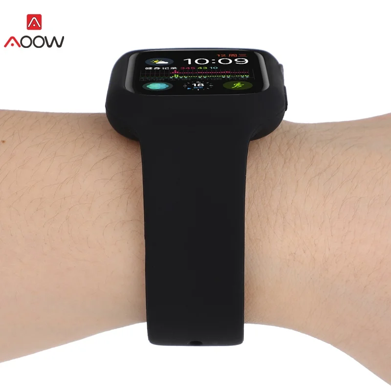 Одежда высшего качества силиконовые ремешки для часов для iwatch 4 3 2 1 модные спортивные браслет ремень Apple Watch 42 мм 38 40 44