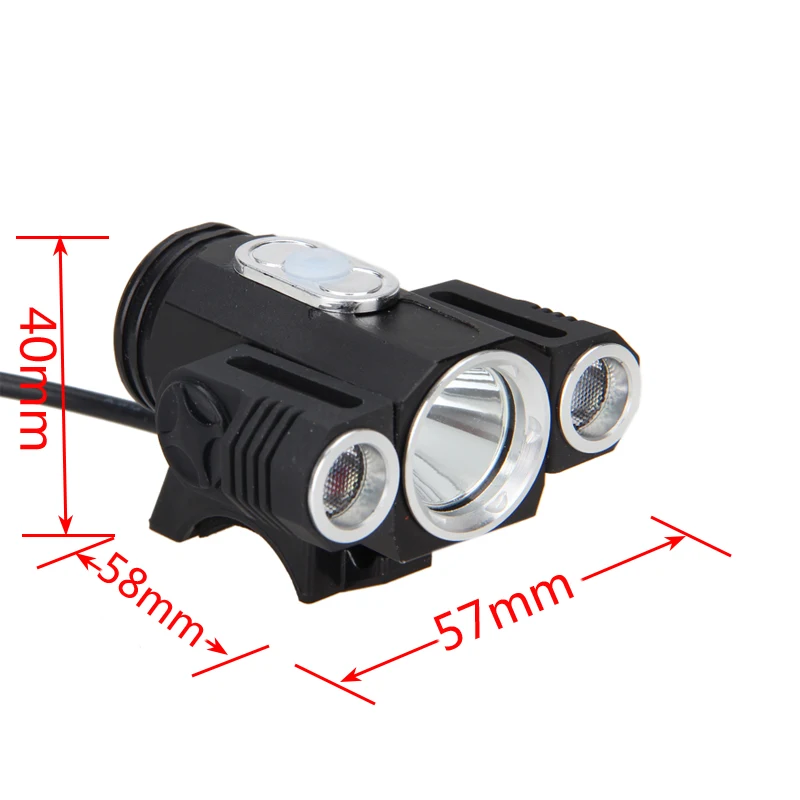 Flash Deal 10000LM 3x XM-L T6 LED front Light Bicycle Bike Lamp Cycling Sports Headlight Light +6400mAh Battery+Rear Light+Charger 7