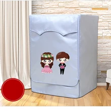 Srysjs чехол для стиральной машины Водонепроницаемый солнцезащитное покрытие для стиральной машины, прачечной сушилка Пылезащитный чехол серебряная ткань с напылением чехол