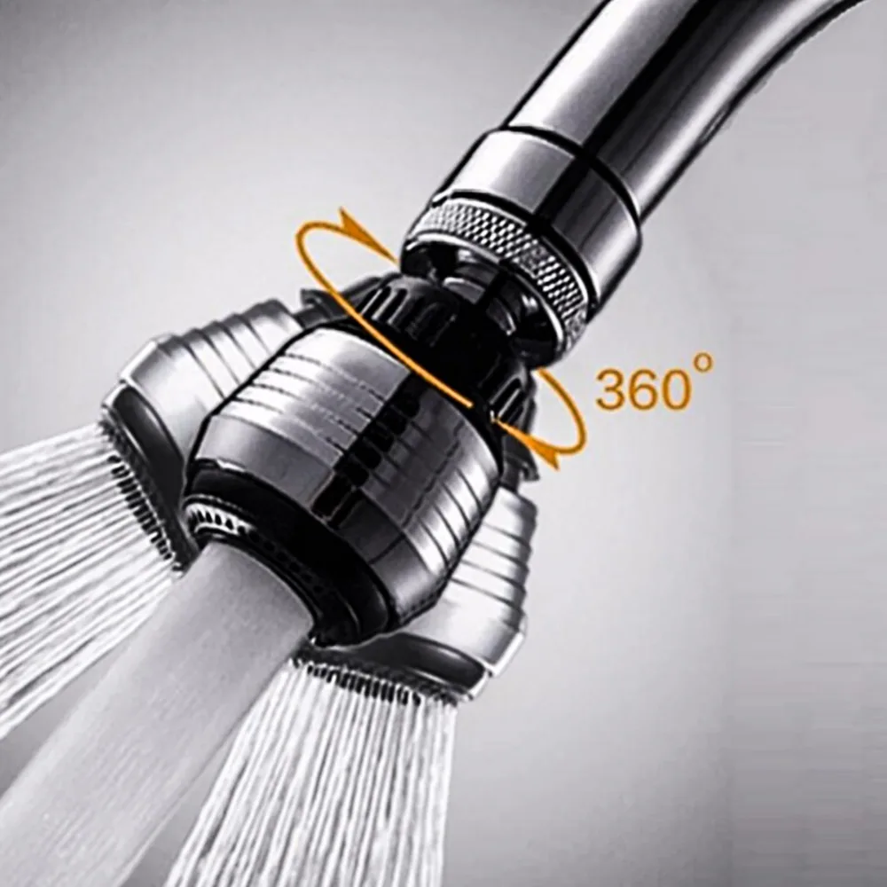 

360 degree Swivel kitchen Sink Faucets champagne flow Water tap bubbler Faucets Stainless Steel Bathroom shower Basin Faucets