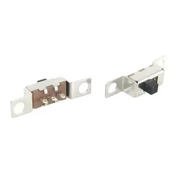 

100 Pcs 6mm Height Knob 3 Pin 2 Position 1P2T SPDT Panel Slide Switch 0.5A 50V DC SS12F48