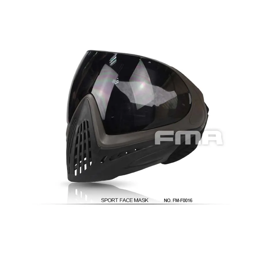 F0016 FMA черный и серый Рамки FMA F1 открытый Спортивная безопасность Анти-туман очки/полный Уход за кожей лица маска