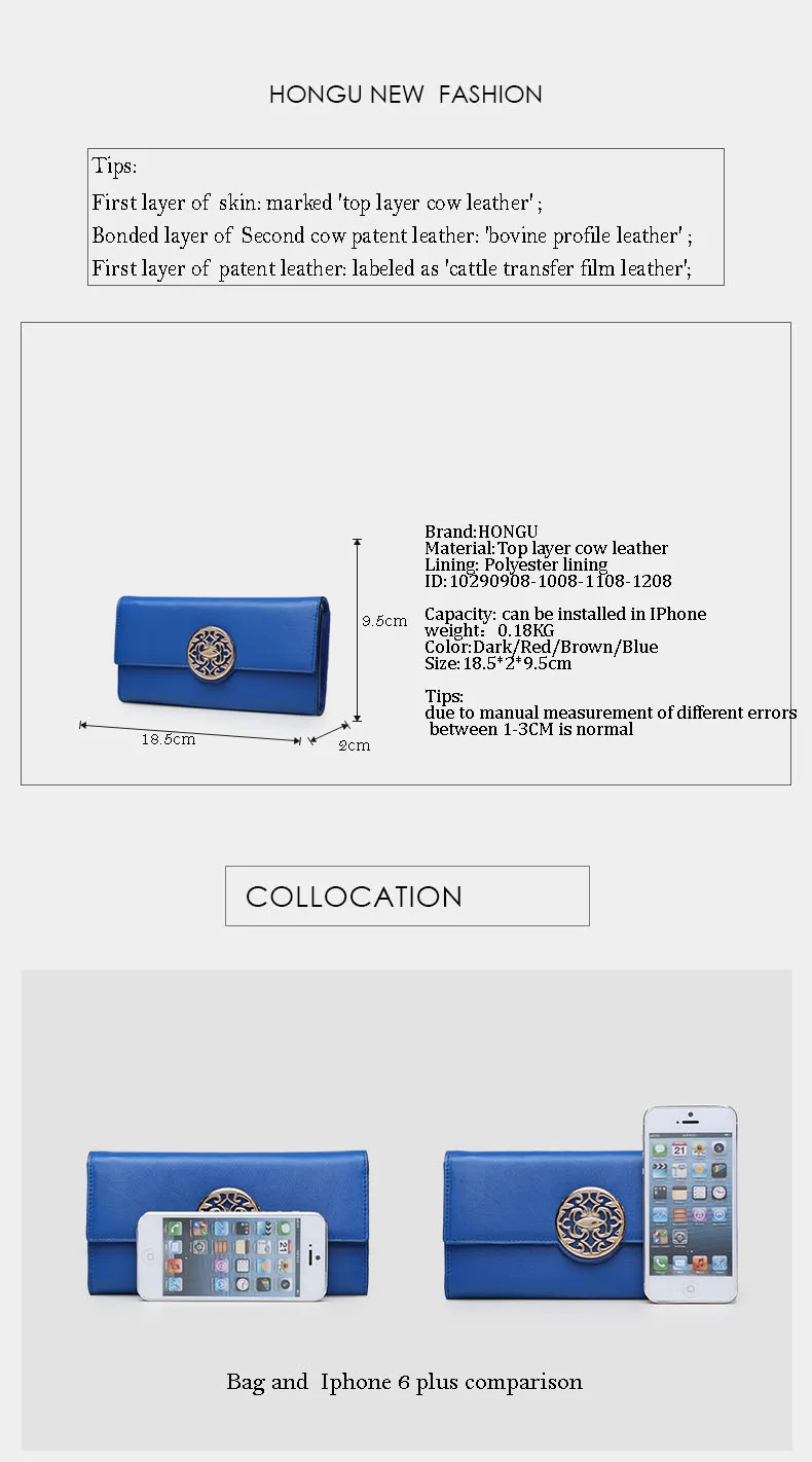 100% Genuine Cowhide Leather Women Wallets Short Coin Purse Clutch Wrist Bag Girl Coin Pocket Fashion Brand Multi-function Purse  H10290908_01