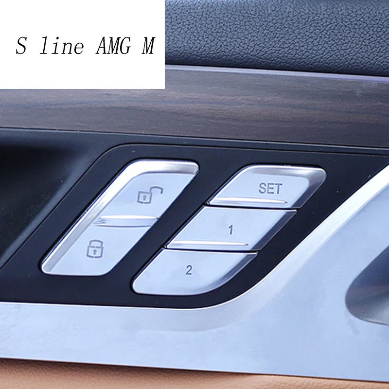 

Car styling Door Unlock Switch Buttons Covers Trim Handle Key decoration Stickers for BMW X3 G01 X4 Interior auto Accessories