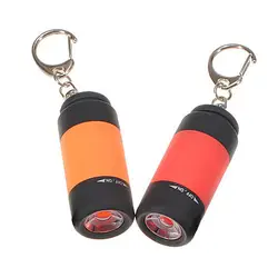 Wsfs Лидер продаж 2X Портативный Перезаряжаемый USB Мини светодиодный фонарь-брелок кольцо