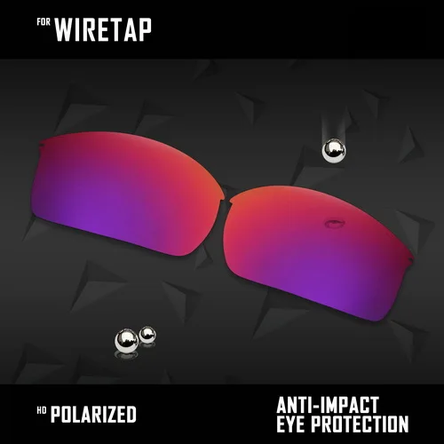 Midnight Sun OOWLIT линзы для замены солнцезащитных очков Оукли Wire Tap поляризованные - Цвет линз: Midnight Sun