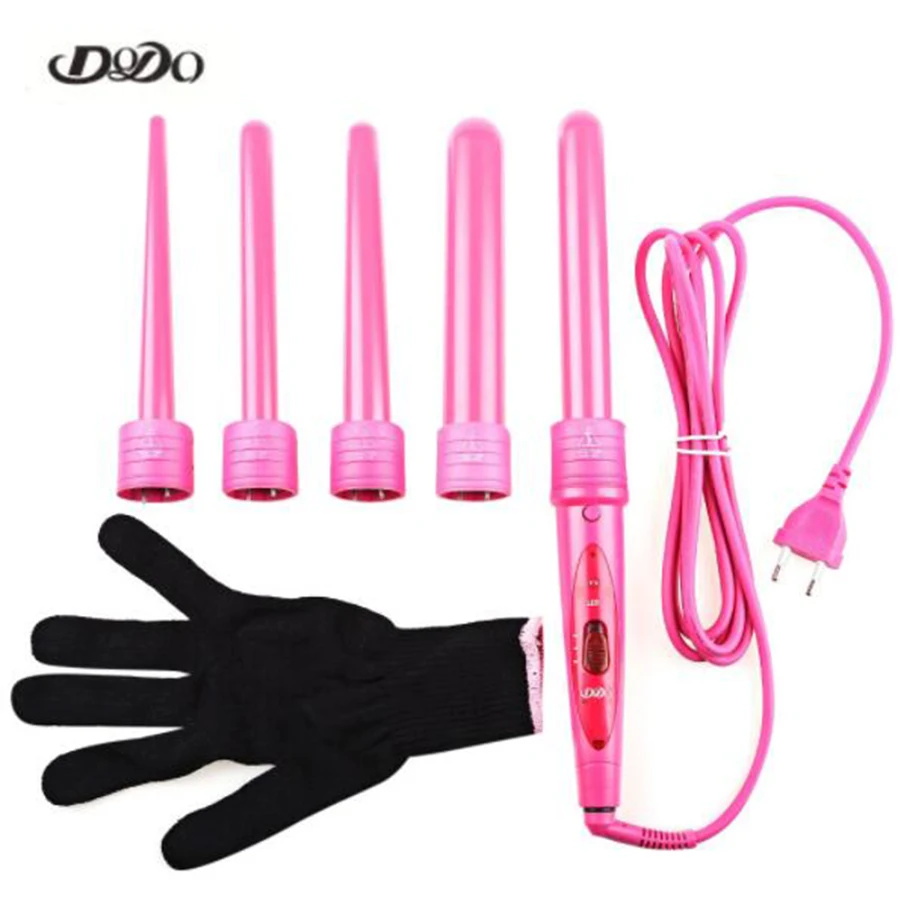 DODO Saç Bigudi 5 1 Curling Değnek Değiştirilebilir Saç Bigudi Demir Elektrik Salon Saç Şekillendirici Aracı Saç Crimper