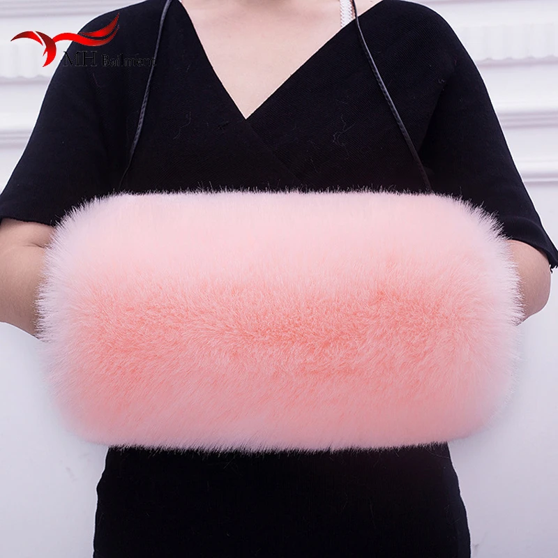  Warm handkerchief winter new thickening imitation fox hair Warm hand treasure artificial fur Warm h
