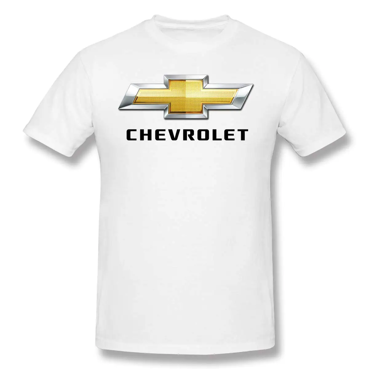 Тройник логотип chevrolet Cool Мужская классическая Футболка черный | одежда