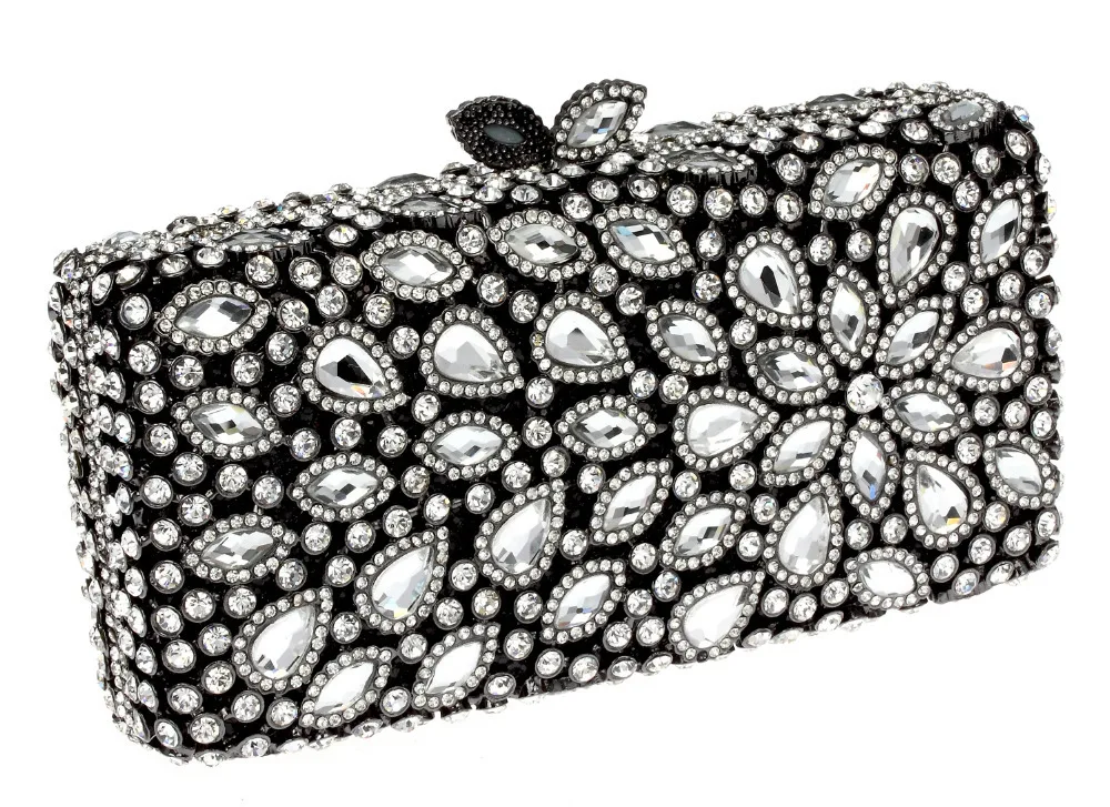 

2016 New Arrival Beautiful Rhinestone Handbag Party Bag Zinc Alloy Metal Hollow Design Deluxe Evening Purse Socialite bags