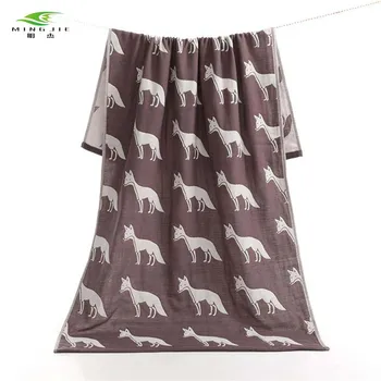 

Hot sale fox 70*140cm gauze Absorbent bath towels essuie de bain super soft beach towel brand Home bathroom Swimming products