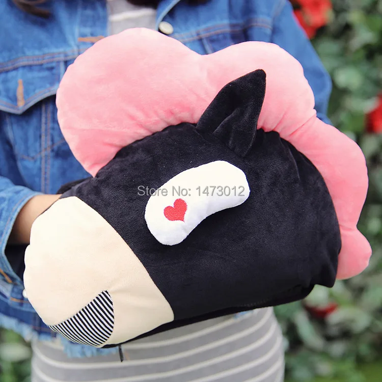 창조적 인 조랑말 머리 모양의 온수 가방 충전 전기 봉제 인형 뜨거운 물 병 따뜻하고 사랑스러운 말 머리 손을 따뜻하게 1 곡