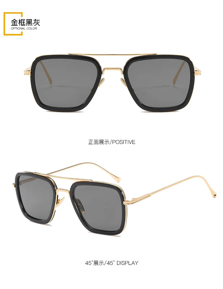 BOOCRE Spider-man Far From Home Glasses Edith Cosplay Prop Iron Eyewear Sunglasses Plane Mirror -Zentai shop online