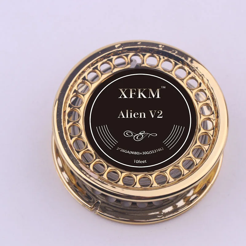 10/15feet XFKM Alien V2 Coil Wire A1 NI80 SS316 Heating Wire High Density RDA RBA RDTA Rebuildable Atomizer Heating DIY Coil