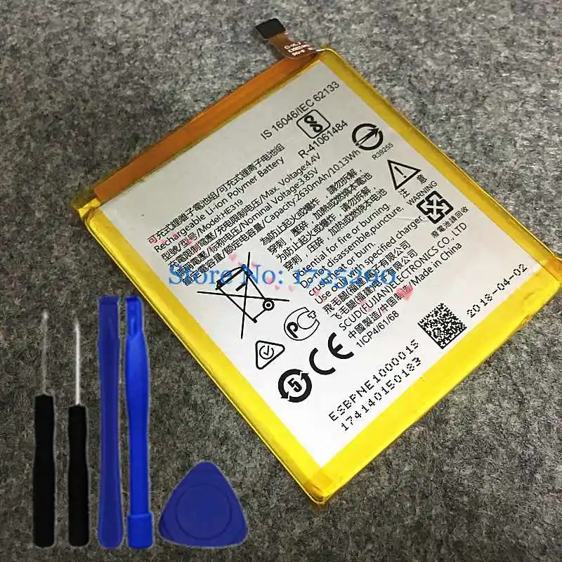 

New high quality 2630mAh HE319 Battery For Nokia 3 TA-1020 1028 1032 1038 +Tools