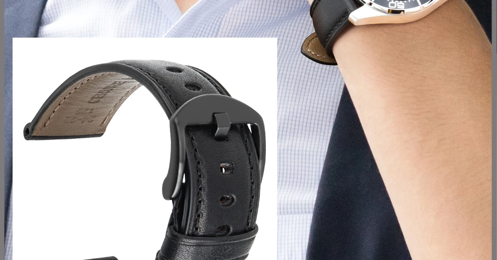 pulseira de couro genuíno bezerro brilhante acessórios