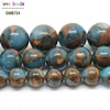 Natural Lake Blue Cloisonne Stone Round Loose Beads For Jewelry Making 6 8 10 mm Pick Size 15inches DIY Necklace (F00594) ► Photo 2/6