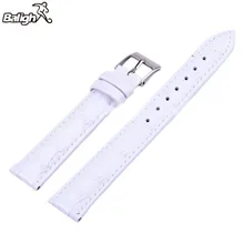 Mais recente Moda Relogio Strap Preto E Café Genuíno Couro De Jacaré Crocodile Grain Watch Band