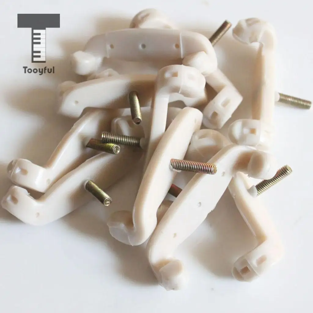 Tooyful 10 Pieces Plastic 4/4 Full Size Violin Fiddle Shoulder Rest Feet Pad Support for Violinist Beginner