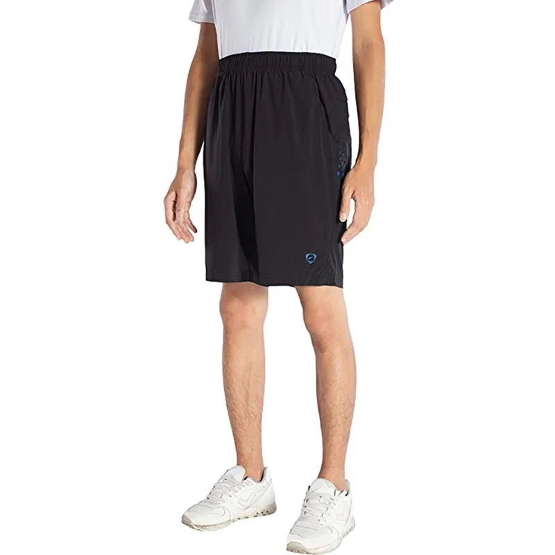 Jeansian мужские шорты брюки для занятий спортом, тренажерного зала тренировки Спортивная одежда модные стильные LSS138 черный