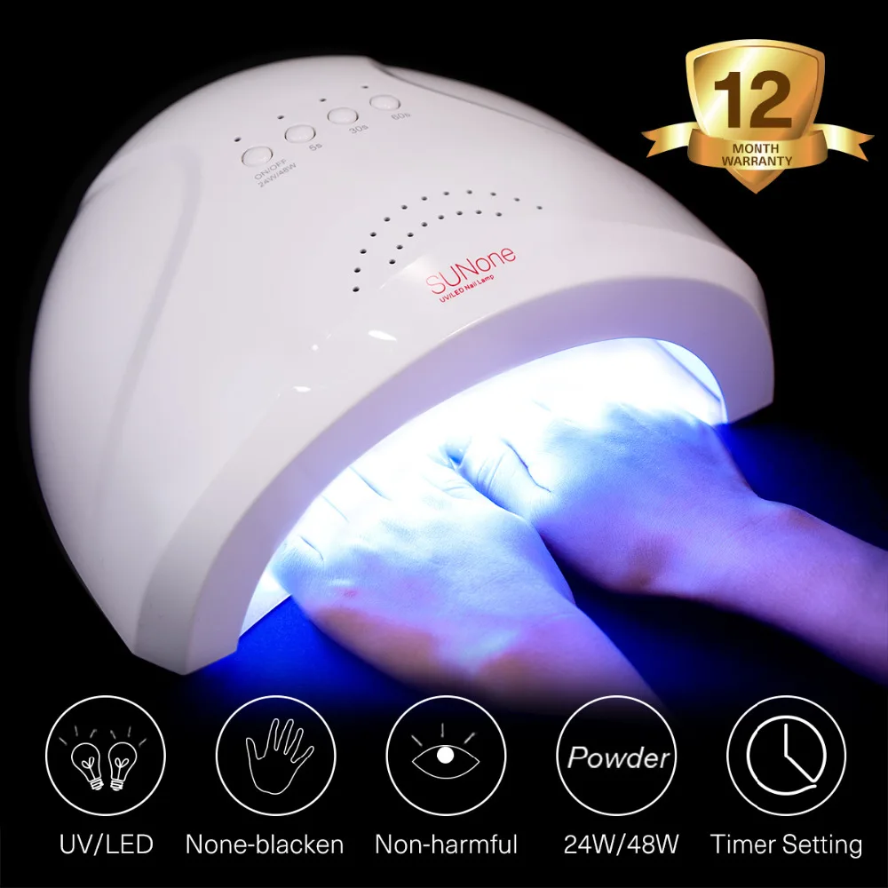 

Sexy mix sunone Nail Dryer 48W UV Lamp 10S 30S 60S Set Lady Art tools LED nail art lamp For Nail Polish Nail Gel