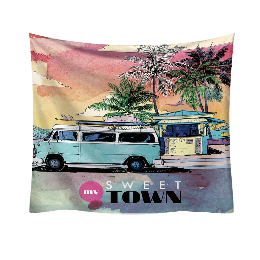 

Colorful ethnic style print tapestry Indian mandala hanging wall tapestry carpet beach blanket yoga mat home decoration