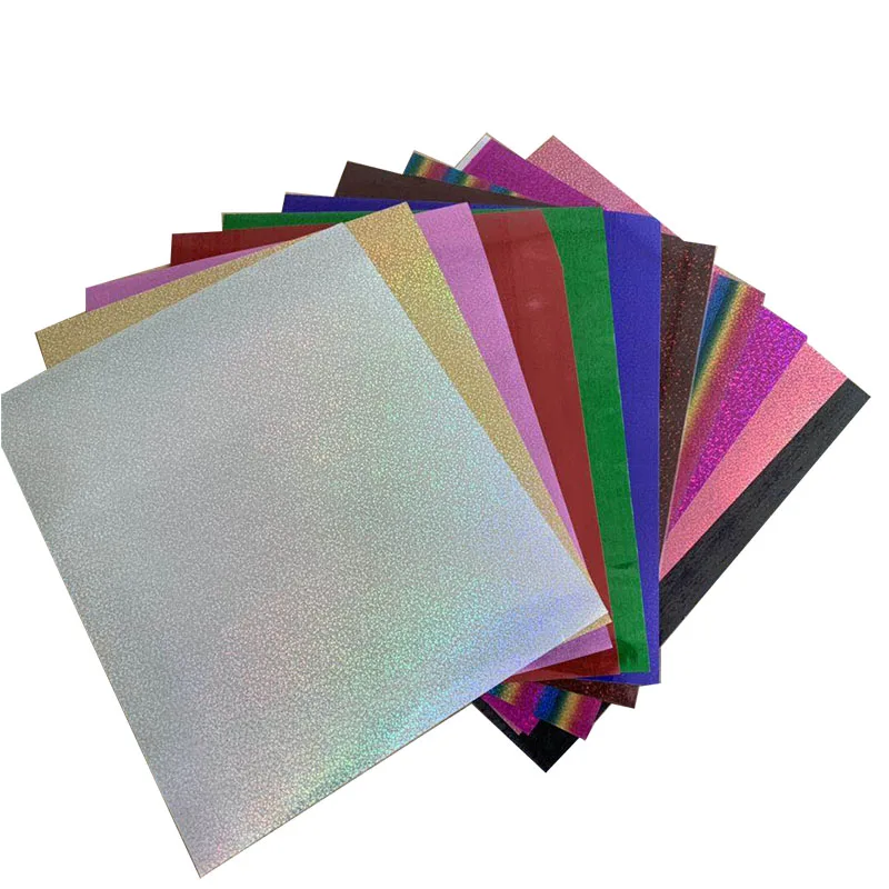 

Free shipping 1 sheet 25cmx30cm Hologram Laser Heat Transfer Vinyl Silver Rainbow Laser Iron on Film HTV T-shirt