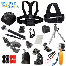 SAQN for gopro hero 4 accessories bike mount 360 degree hand strap for go pro5 4 3+3sjcam sj5000 sj4000 xiaomiyi 2k eken h8 A6D
