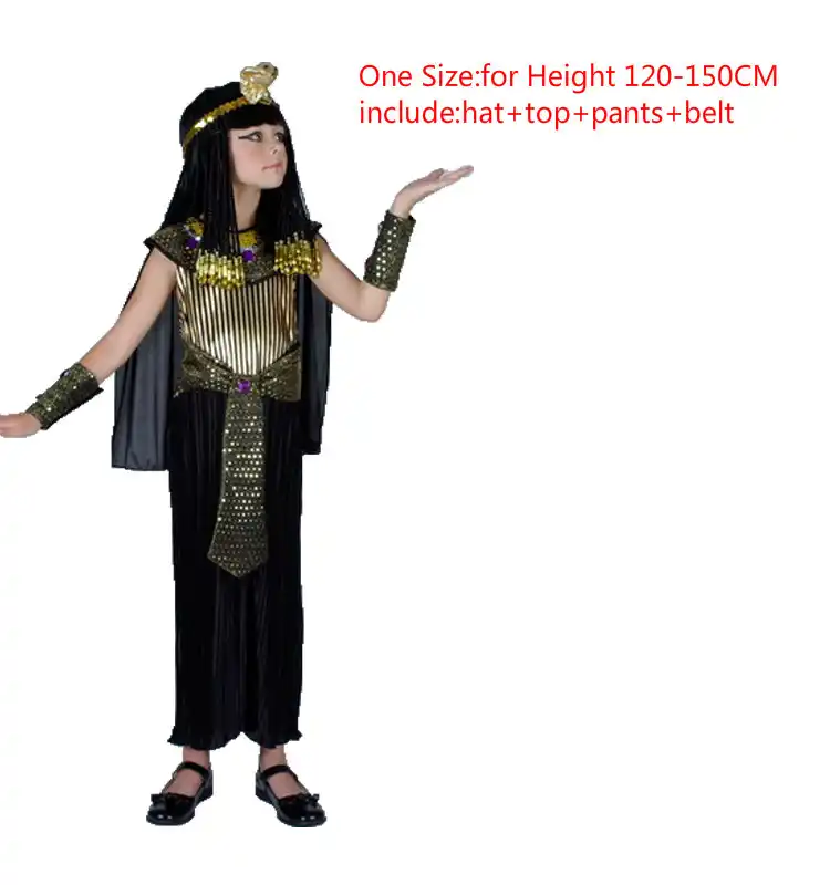Halloween Costume For Kids Pharaoh Queen Egyptian Cleopatra