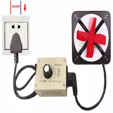 multi-function 1500W voltage regulator 220v regulator blower ac motor speed controller 220v fan speed controller free shipping 7 5kw 440v three phase motor speed regulator for blower fan
