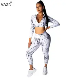 VAZN 2019, более тысячи ежемесячных продаж, сексуальный женский комплект из 2 предметов, есть воротник с длинным рукавом, открытые костюмы для