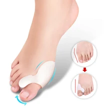 2 шт./1 пара силиконовые исправление вальгусной деформации первого пальца стопы пальцы ортопедические Брекеты для исправления ежедневно силиконовый палец на ноге большая кость стопы Поддержка средство по уходу за ногами