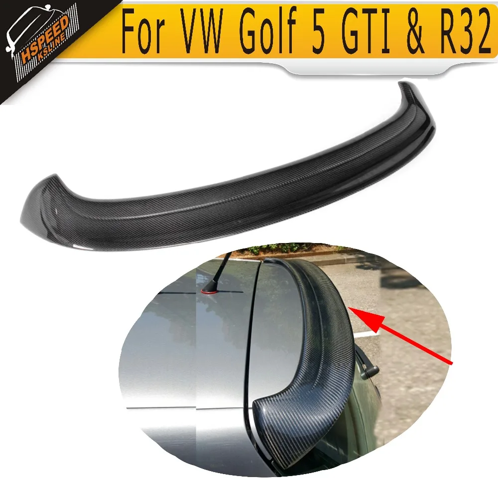 

High Quality Real Carbon Fiber Roof spoiler for Golf 5 GTI ABT Style Rear Spoiler