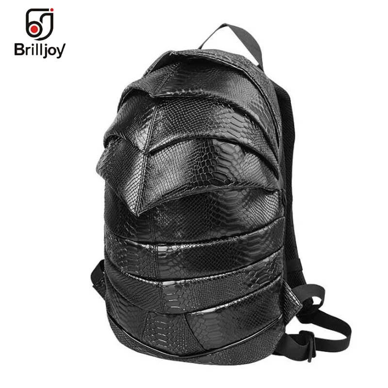

Brilljoy2018 Men Women Backpack 3D Bag Beetle Snakeskin Pattern School Bag 13" Laptop Bag kanken Travel Backpack Student Bag U94