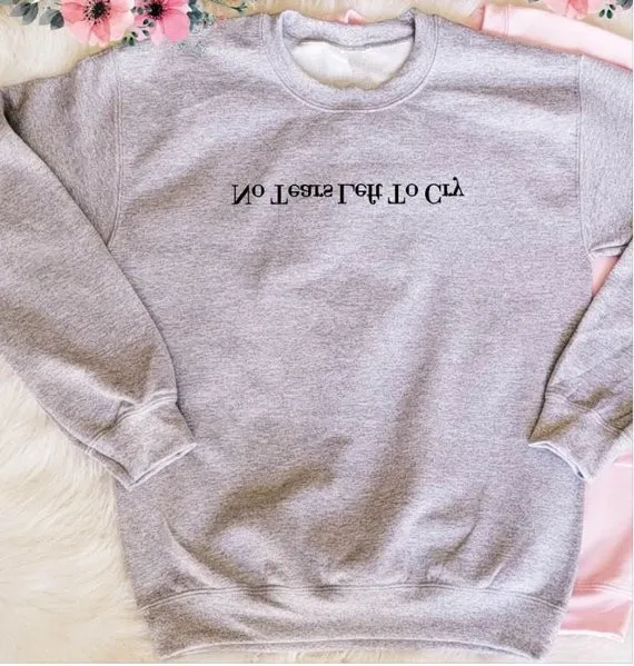 Sugarbaby No Tears Left To Cry Fashion Tumblr Sweatshirt High quality Casual Tops Long Sleeve Women Jumper Drop ship