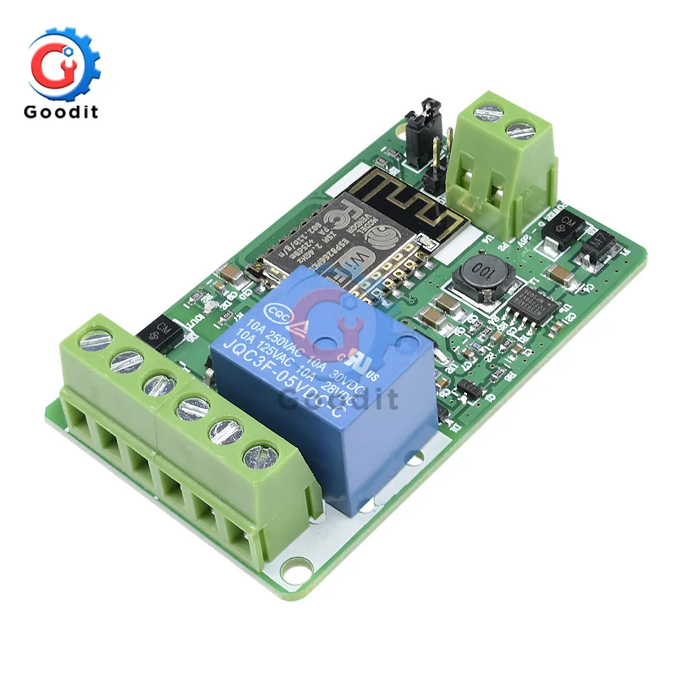 Релейный Щит постоянного тока 7 30 В 1 канал ESP8266 Wi Fi модуль защита от превышения